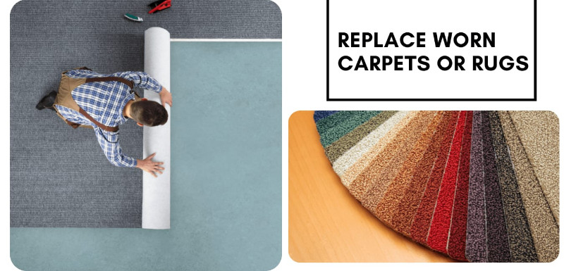 Replace Worn Carpets or Rugs